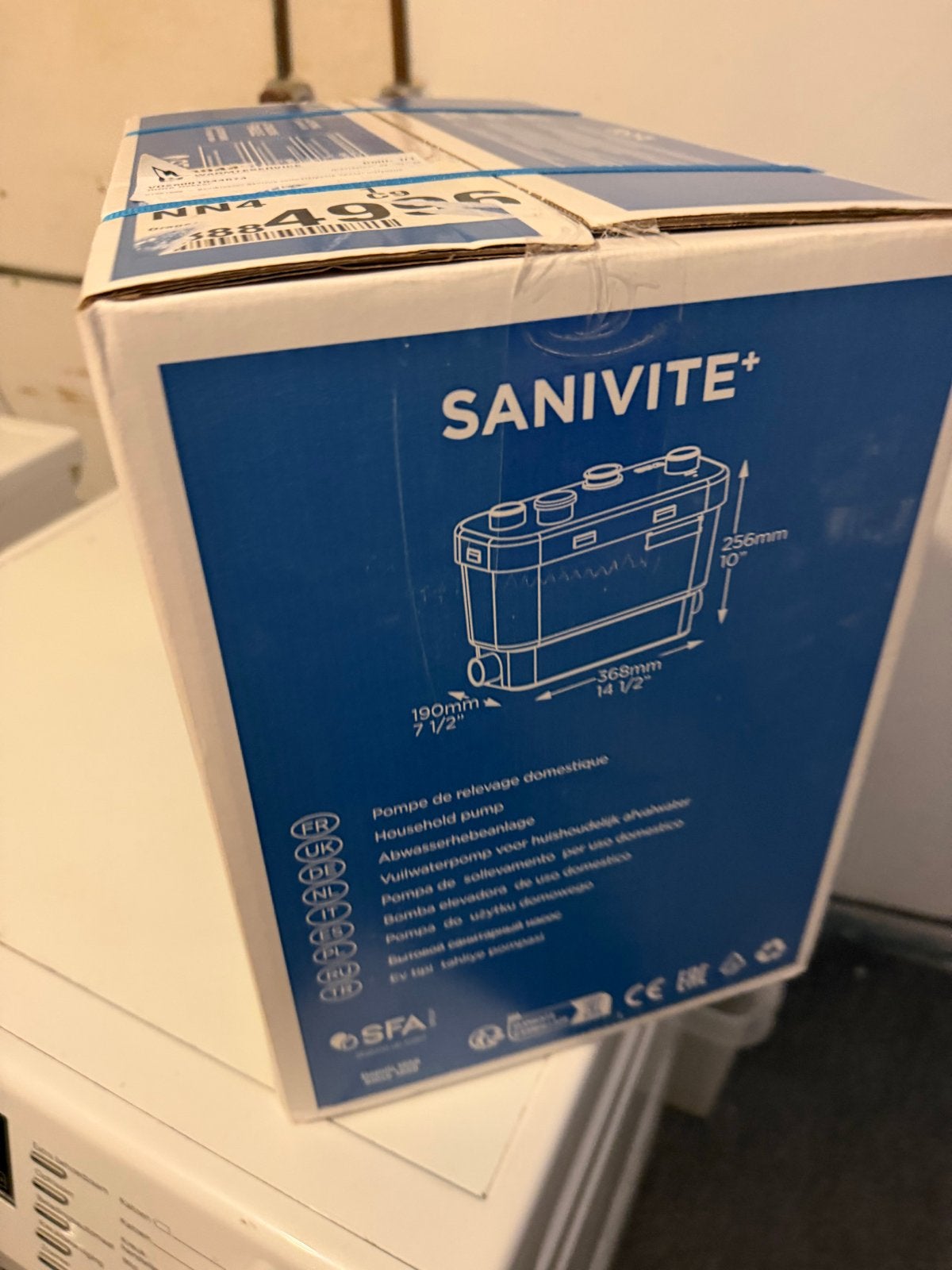 Sanibroyeur Sanivite vuilwaterpomp opvoer installatie Nieuw, Ophalen of Verzenden, Nieuw, Overige typen