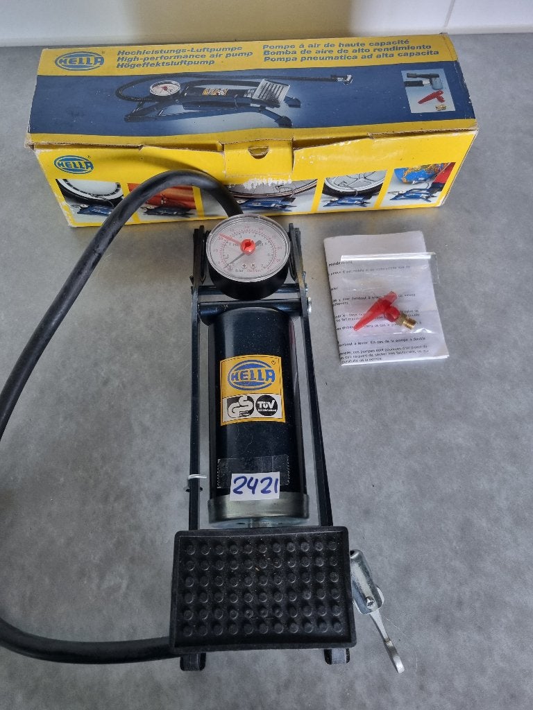Voetpomp fietspomp luchtpomp, Ophalen of Verzenden, Drukmeter, Nieuw