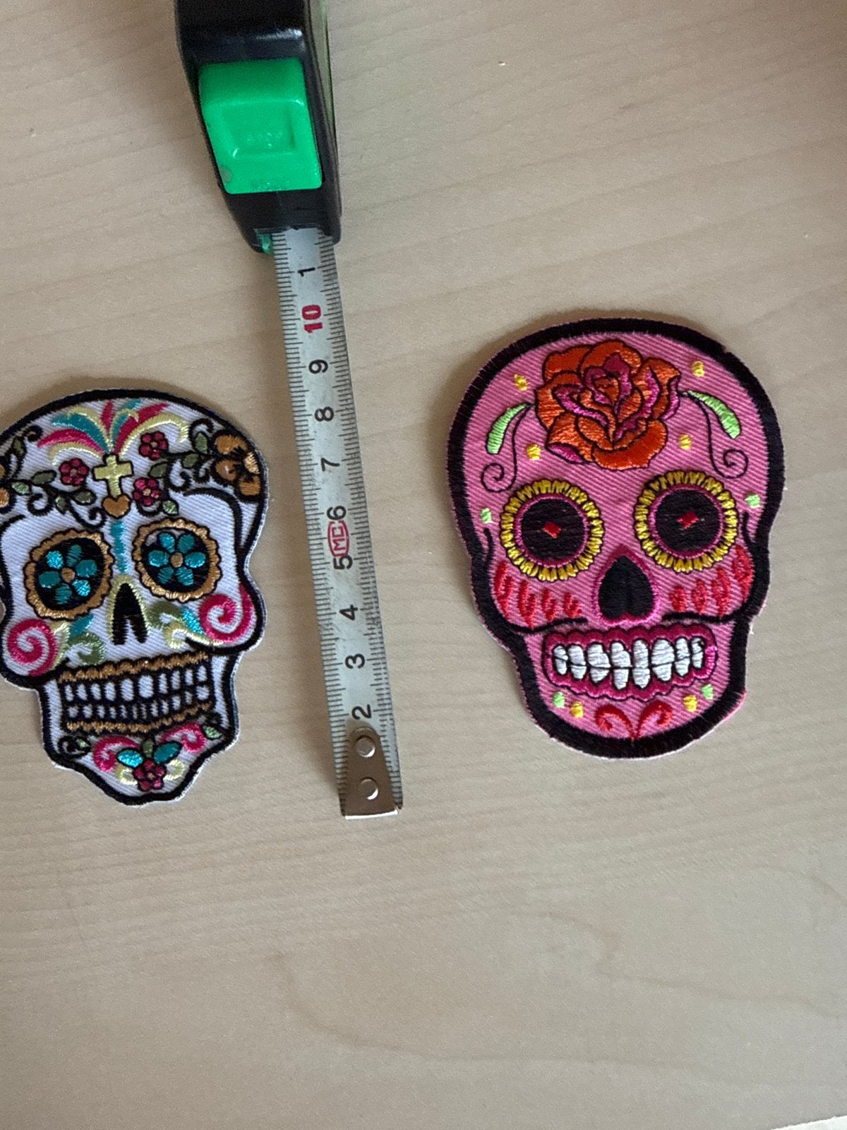 2 Mexicaanse Suikerschedel Patches - Strijk/Naai Applicaties, Ophalen of Verzenden, Nieuw