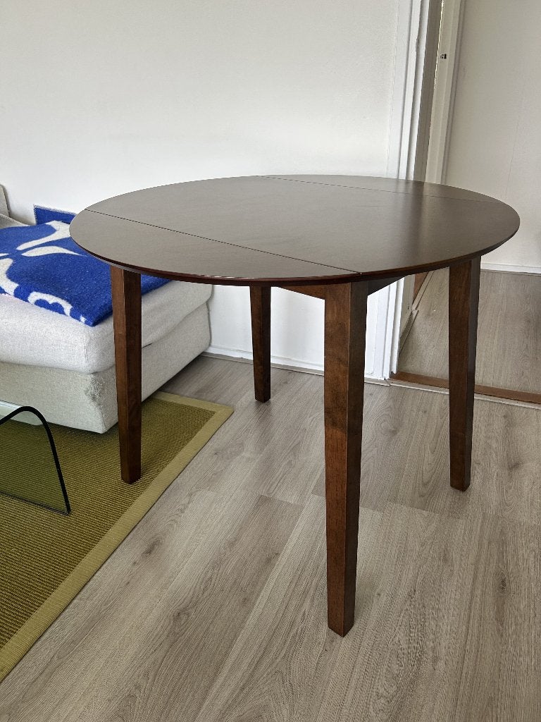 Elegant and Space-Saving vidaXL Drop-Leaf Dining Table, Ophalen, Tot twee personen, 50 tot 100 cm, Zo goed als nieuw