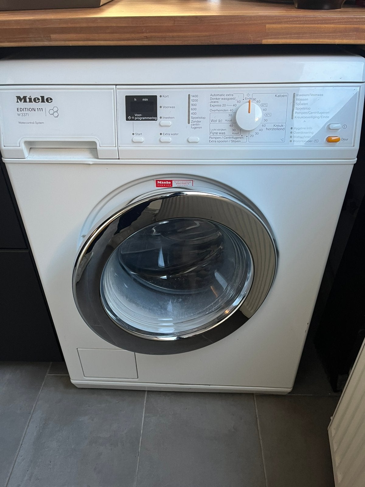 Miele W3371 Edition111 wasmachine 7kg, Witgoed en Apparatuur, Wasmachines, Ophalen, Gebruikt, 85 tot 90 cm, 1200 tot 1600 toeren