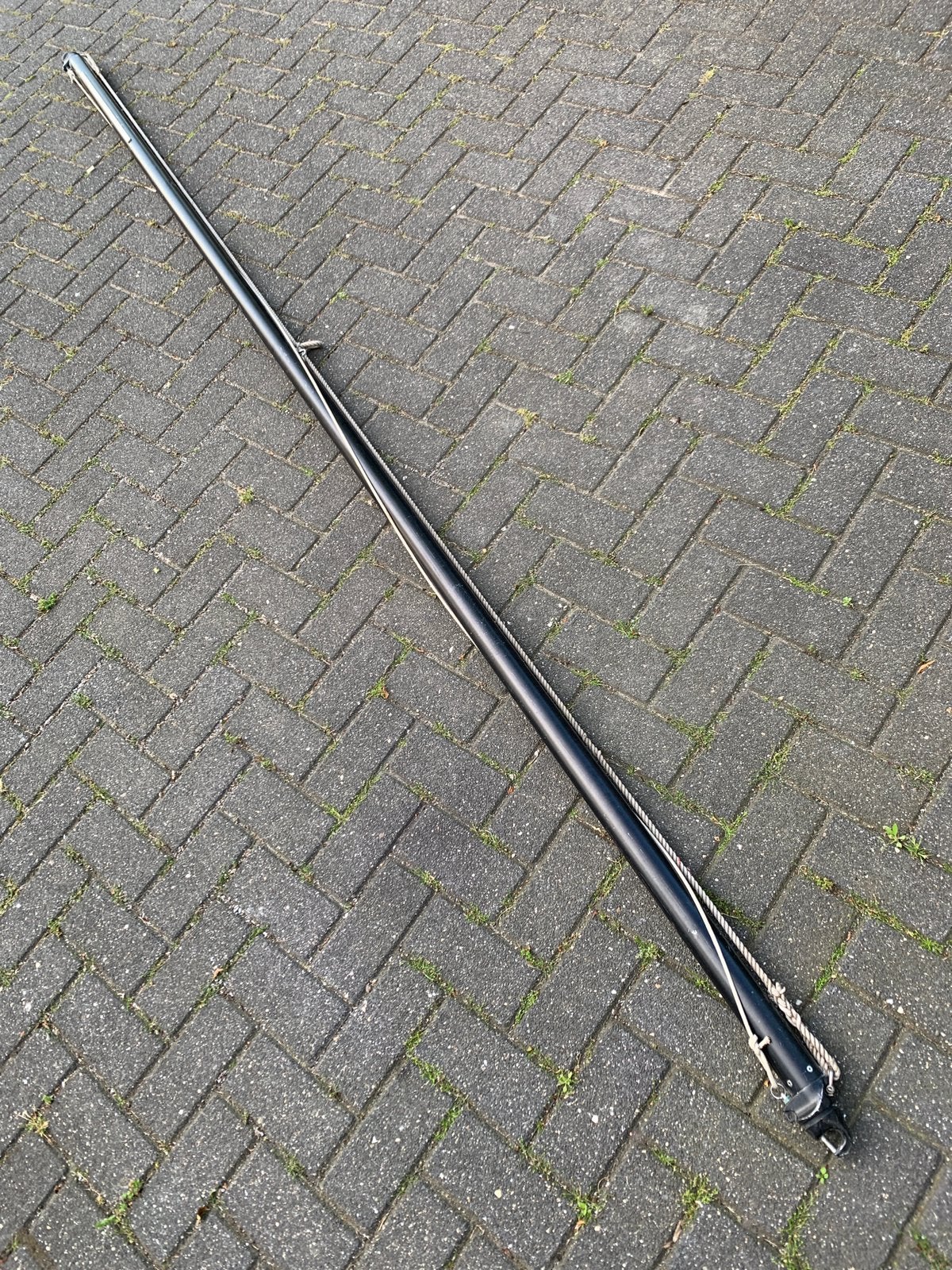 Zwarte aluminium spinnakerboom 50mm, 352cm lang, Watersport en Boten, Ophalen, Overige typen