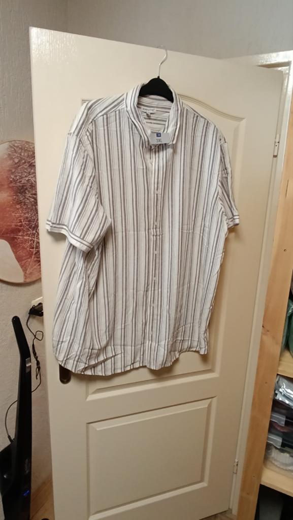 Mooie nieuwe zomerblouse 3XL - luchtige stof, IDENTIC, Wit, Maat 46/48 (XL) of groter, Nieuw