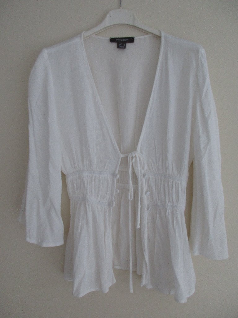 ZGAN witte blouse / top, Ophalen of Verzenden, Zo goed als nieuw, Maat 34 (XS) of kleiner, Wit