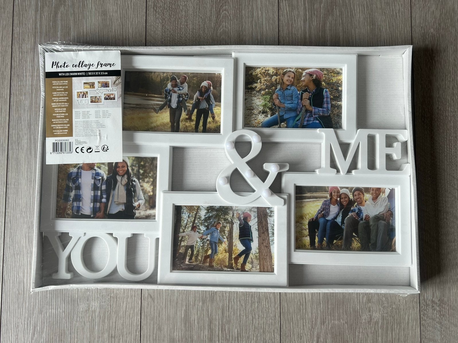 Fotolijst met ledverlichting, Ophalen, Wit, Collagefotolijst, Nieuw
