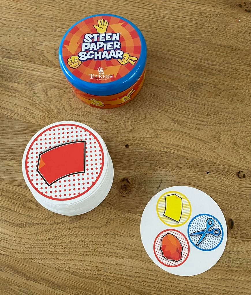 Steen papier schaar kaartspel, Ophalen, Zo goed als nieuw