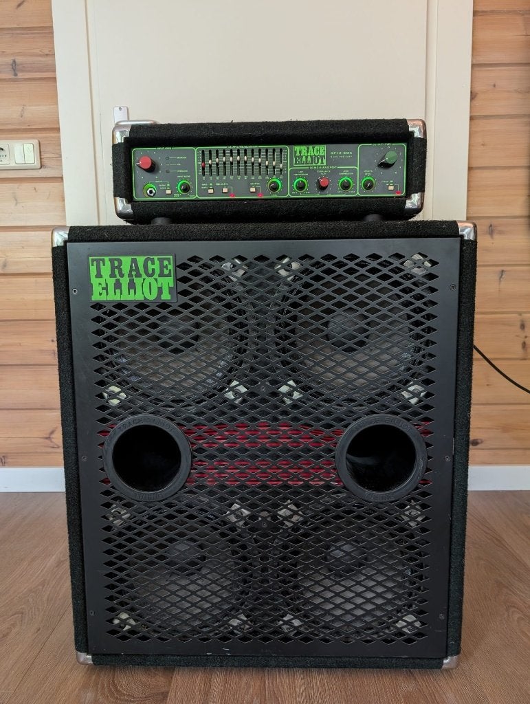 Trace Elliot GP12 SMX stack (top + cabinet) 280 Watt RMS, Muziek en Instrumenten, Ophalen, Gebruikt, Basgitaar, 100 watt of meer