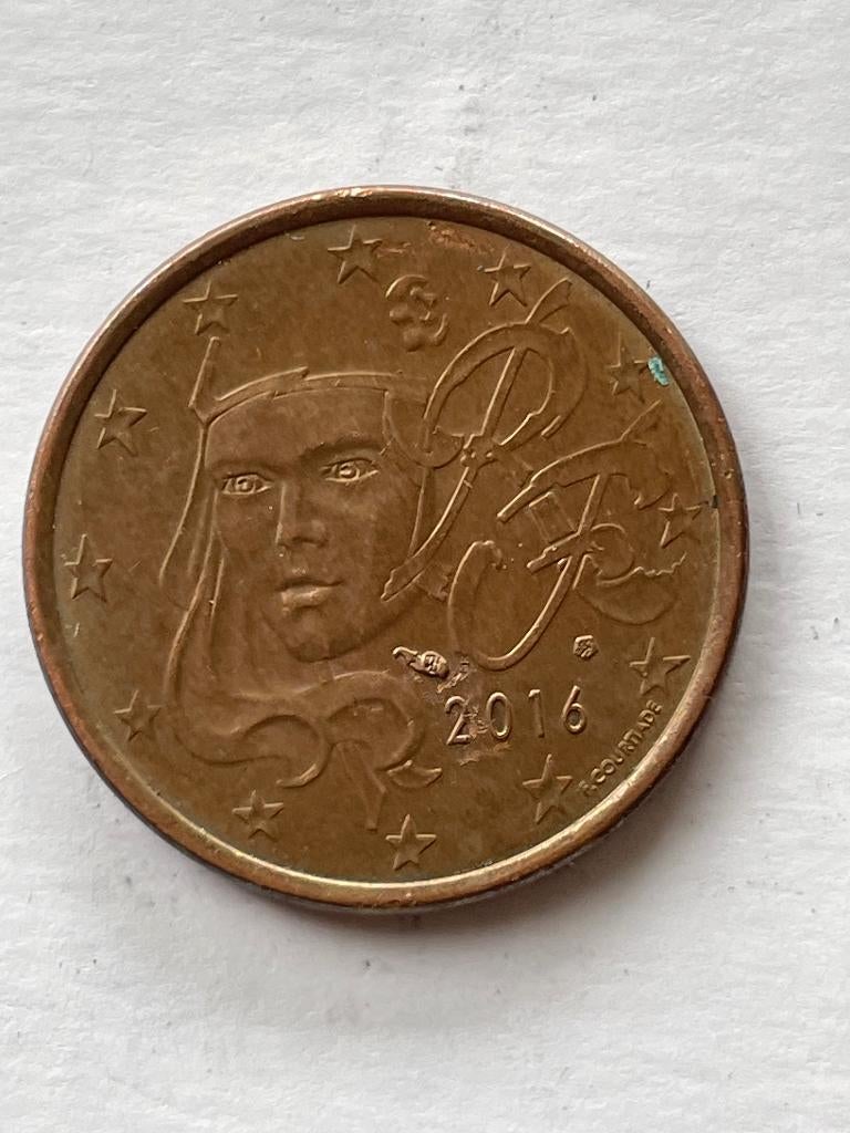Frankrijk Euro 5 cent ,van 2009 ,2001 2016 ,1999 en 2019., Postzegels en Munten, Ophalen of Verzenden, Frankrijk, 5 cent, Losse munt