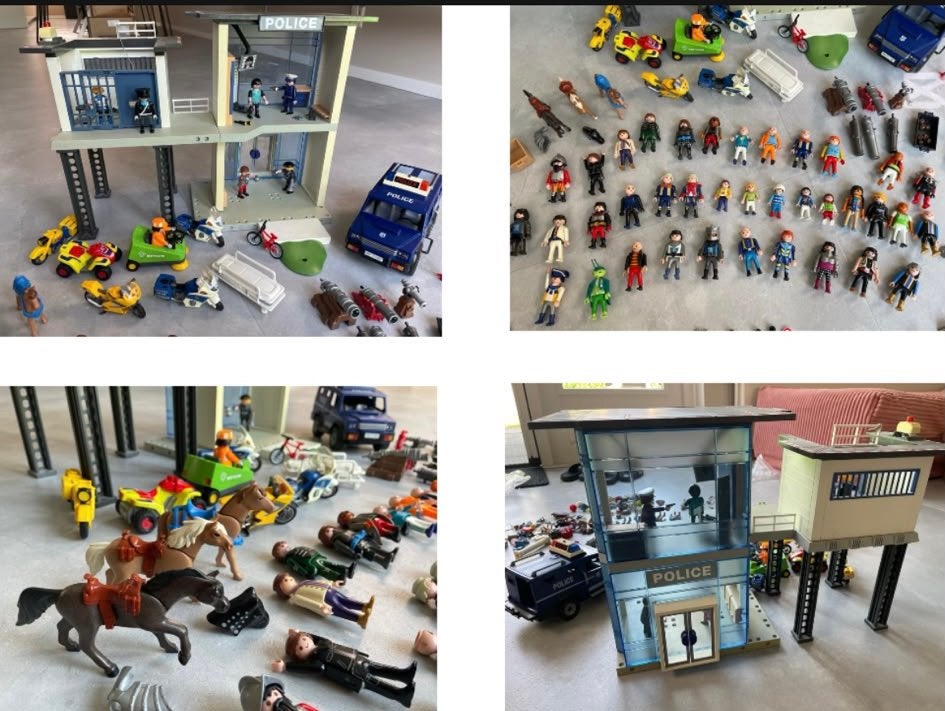 Playmobil Politiebureau Voertuigen Poppetjes Auto Paarden, Ophalen of Verzenden