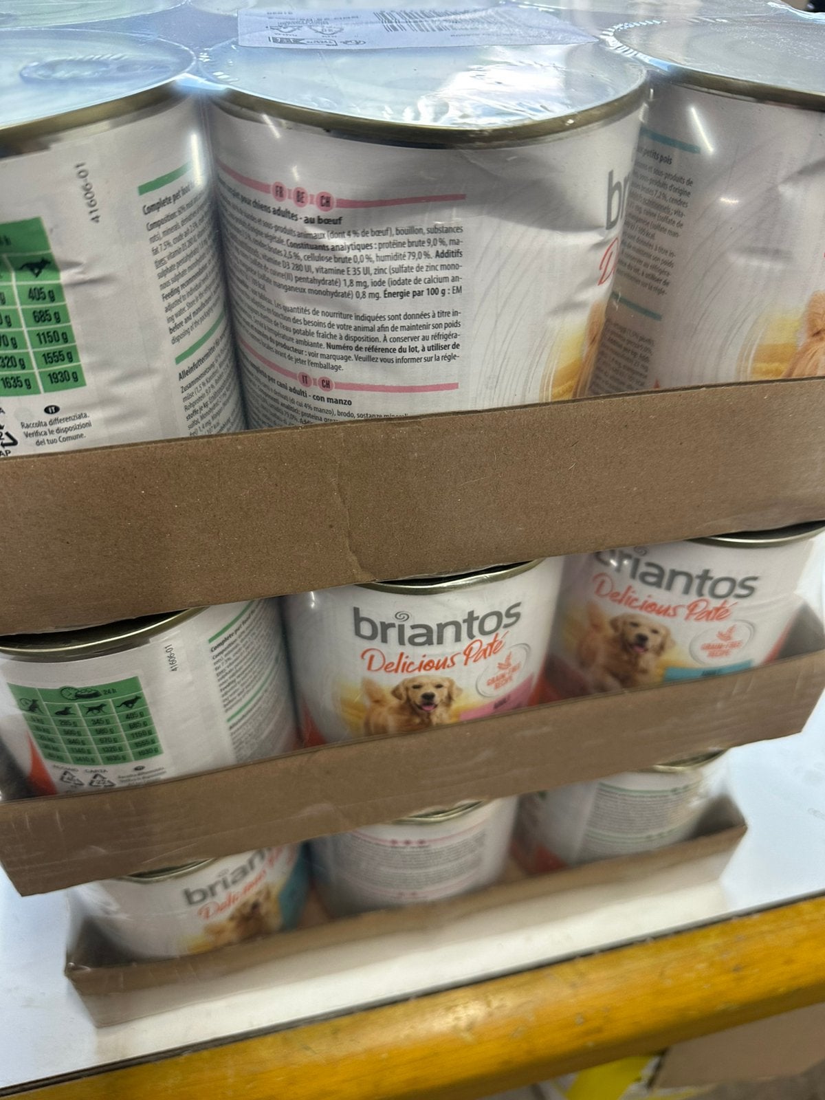 Briantos delicious pate 800 g, Dieren en Toebehoren, Dierenvoeding, Ophalen of Verzenden, Hond
