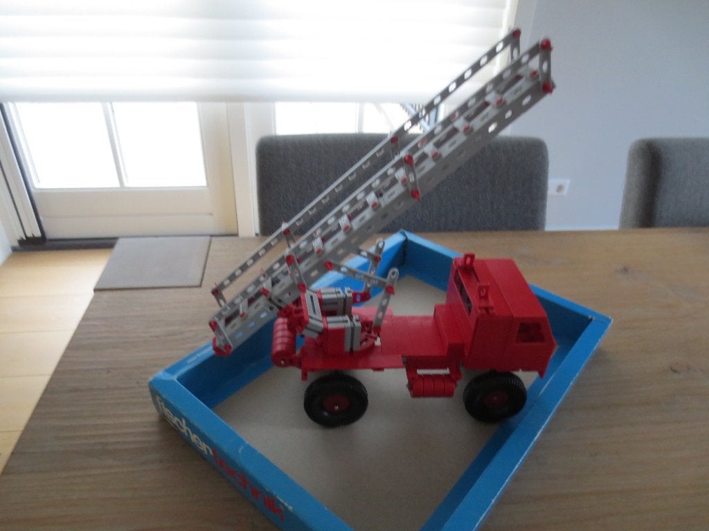 Fischer Technik - Brandweerwagen - Compleet -, Ophalen of Verzenden, Zo goed als nieuw