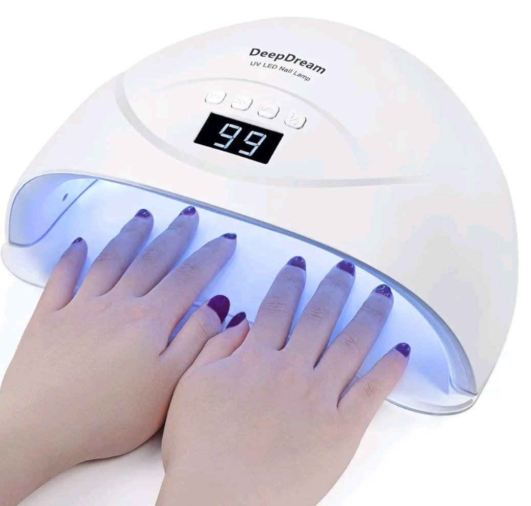 Deep Dream 48w UV LED Nail Lamp Gel Polish Light Nail Dryer, Ophalen of Verzenden, Zo goed als nieuw, Wit, Handen en Nagels