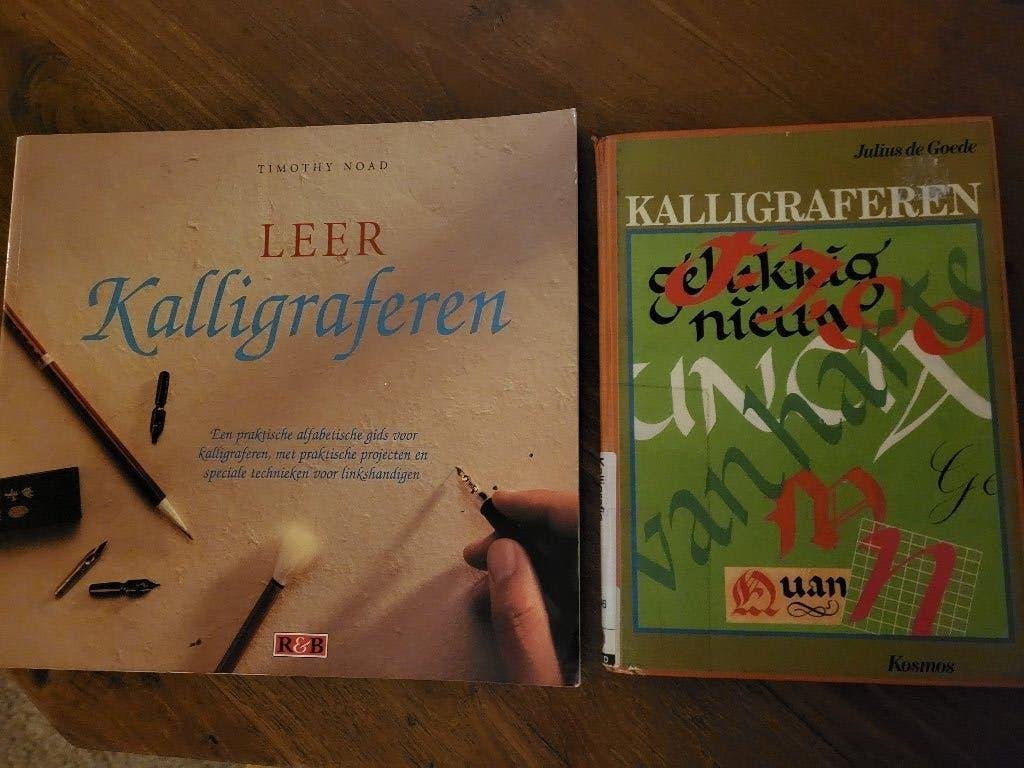 kalligraferen, 2 leuke boeken, Ophalen of Verzenden, Zo goed als nieuw, Overige onderwerpen
