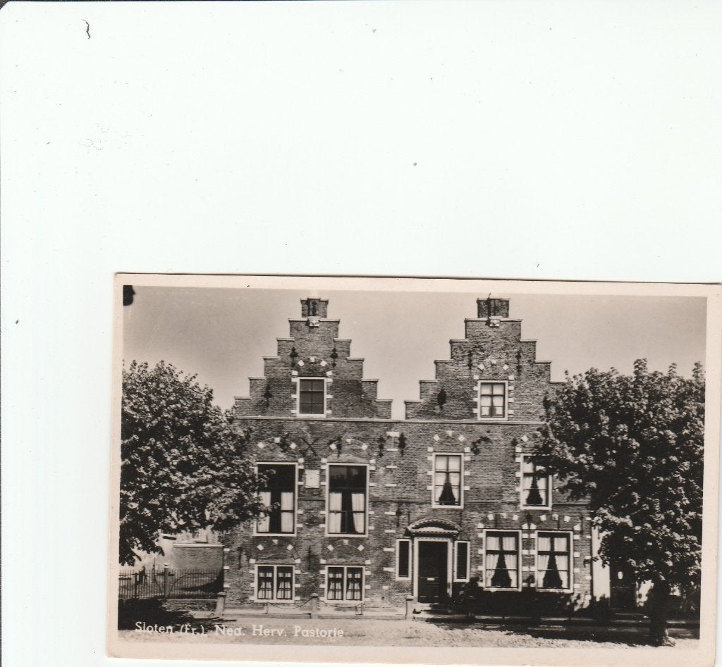 Sloten    Ned Herv Pastorie, Ophalen of Verzenden, 1940 tot 1960, Gelopen, Friesland