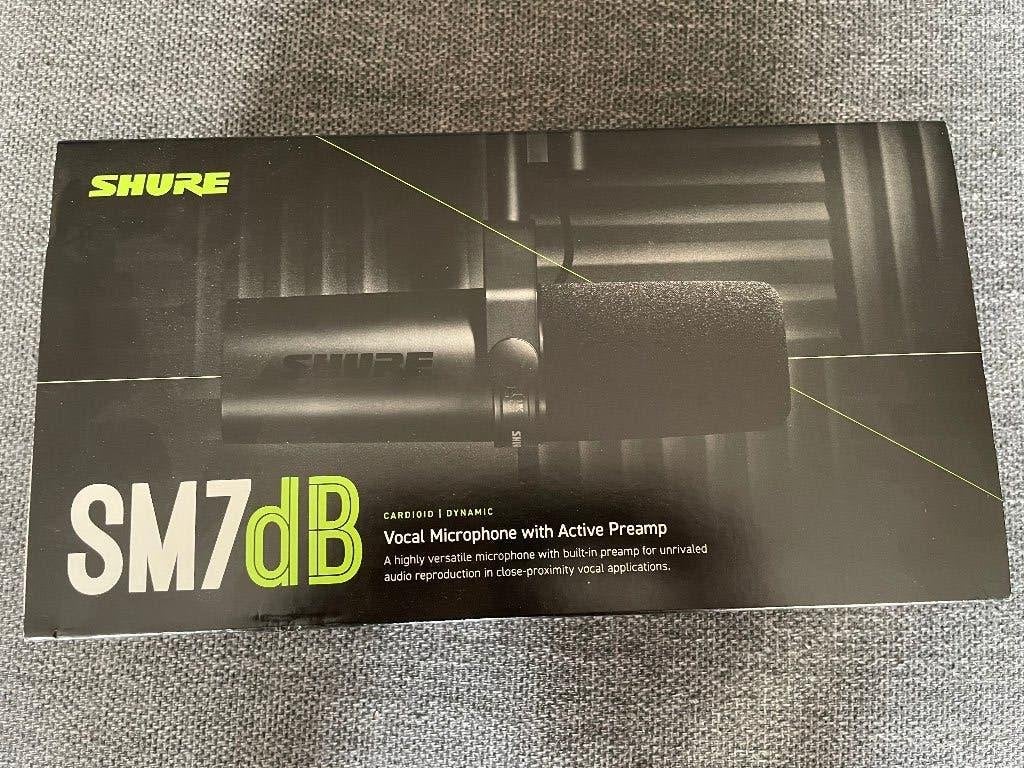 Shure SM7dB, Ophalen of Verzenden, Zo goed als nieuw, Studiomicrofoon