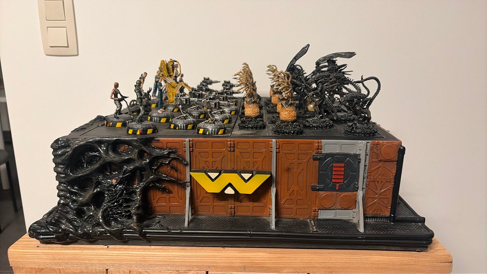 Sota Toys Alien vs Space Marines Schaakspel - Uniek Vintage, Ophalen, Zo goed als nieuw