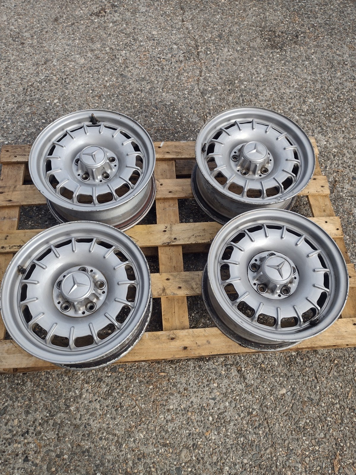 Kroonkurk velgen 14 inch voor Mercedes W115/W123, Ophalen, Gebruikt, 14 inch, Velg(en)