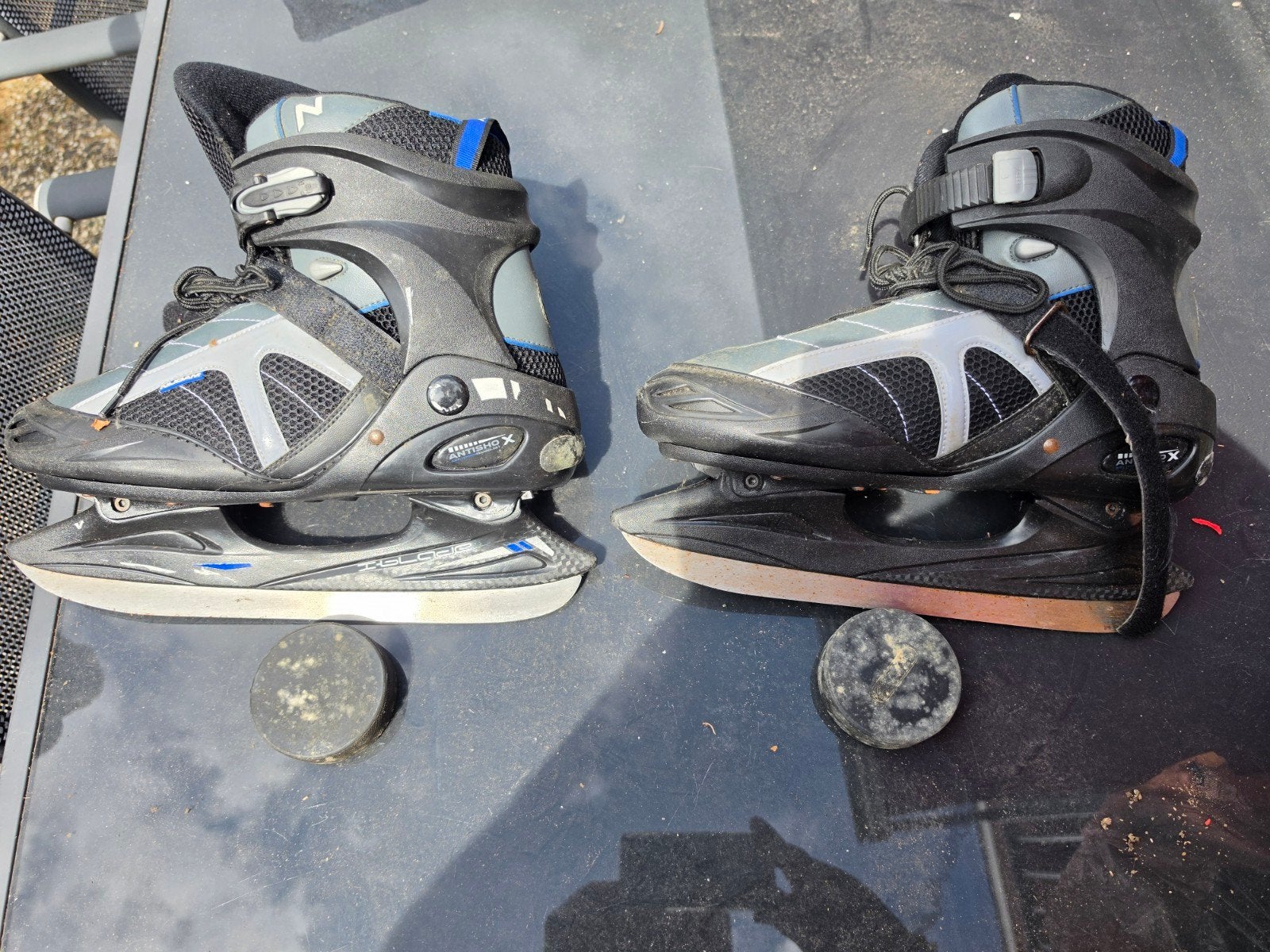Nijdam ijshockeyschaatsen, maat 46, Sport en Fitness, Schaatsen, Ophalen of Verzenden, Gebruikt, IJshockeyschaatsen, Nijdam