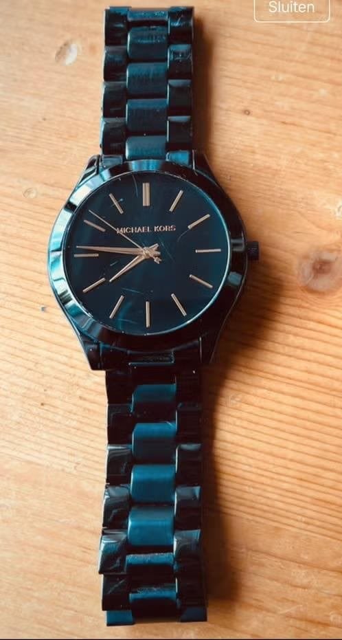 Michael Kors horloge, Sieraden, Tassen en Uiterlijk, Overige merken, Staal, Staal, Polshorloge