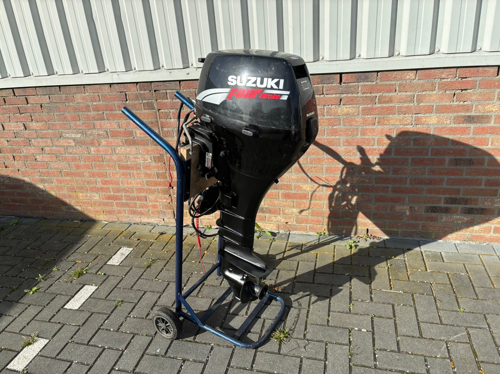Suzuki 15 pk 4 takt , elektrische start,, vaarklaar !, 10 tot 30 pk, Met afstandsbediening, Ophalen of Verzenden, Yamaha