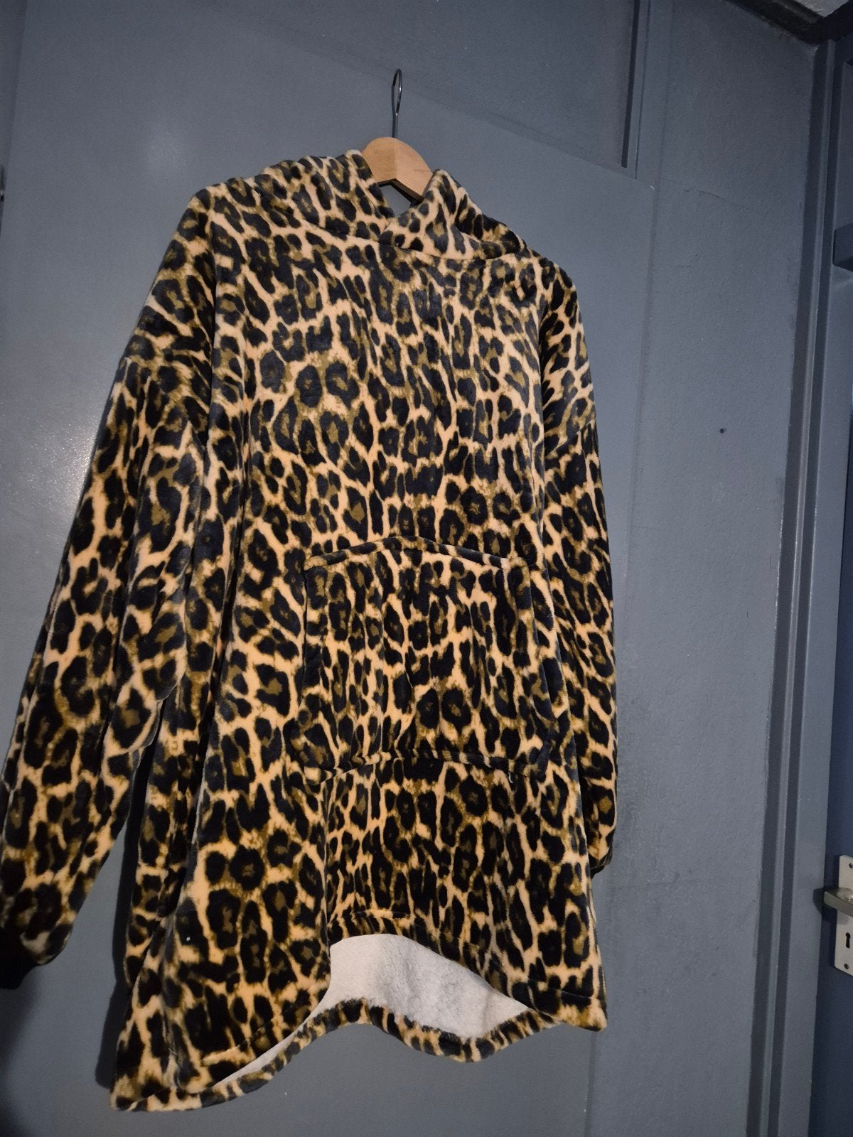 Comfortabele oversized hoodie met luipaardprint, Verzenden, Nieuw