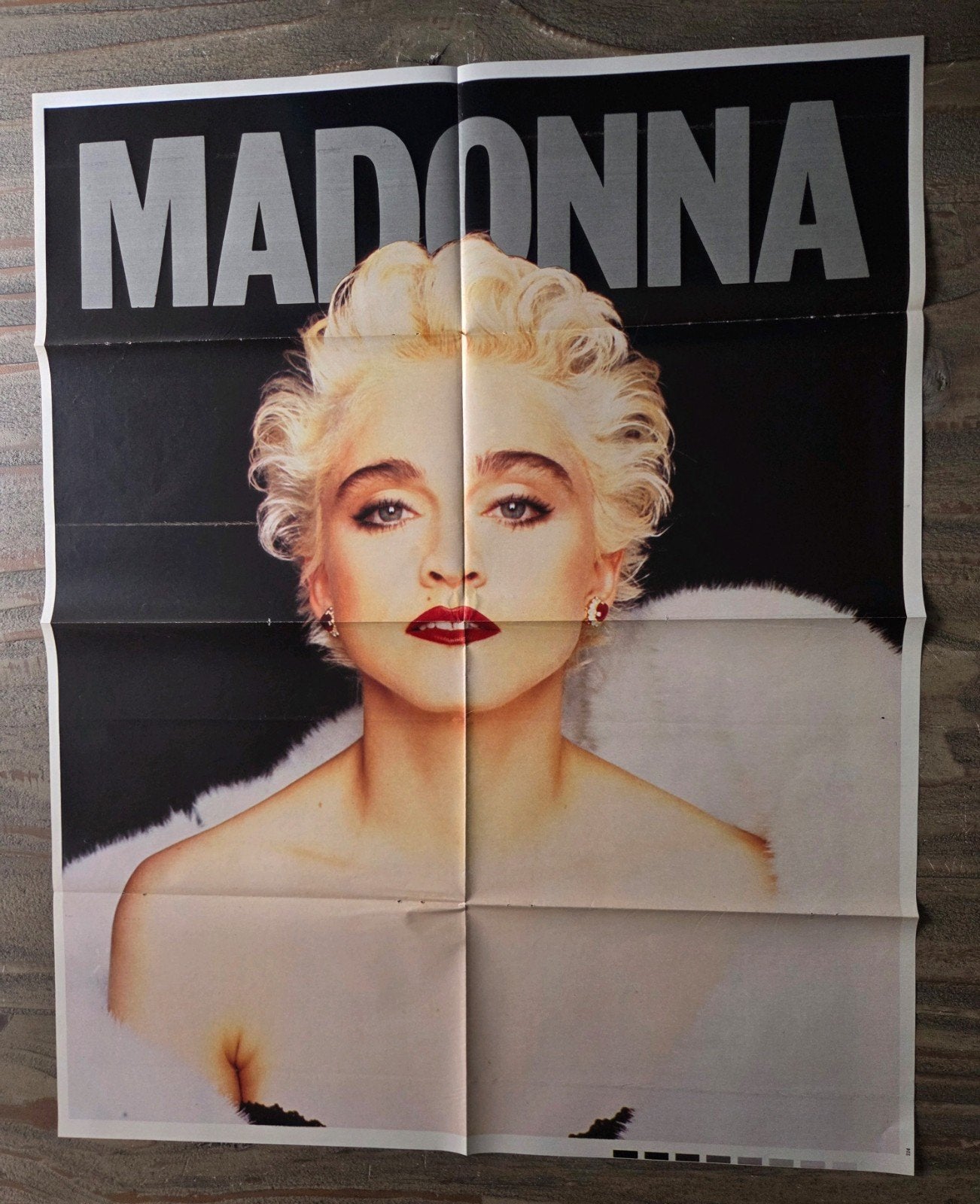 Vintage Madonna Poster - Jaren '80, Verzamelen, Posters, Ophalen of Verzenden, Zo goed als nieuw, A1 t/m A3, Muziek