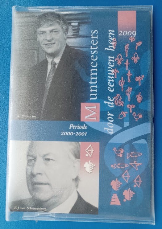 Muntset Muntmeesters door de eeuwen heen VII - 2009, Postzegels en Munten, Verzenden, Koningin Beatrix, Euro's
