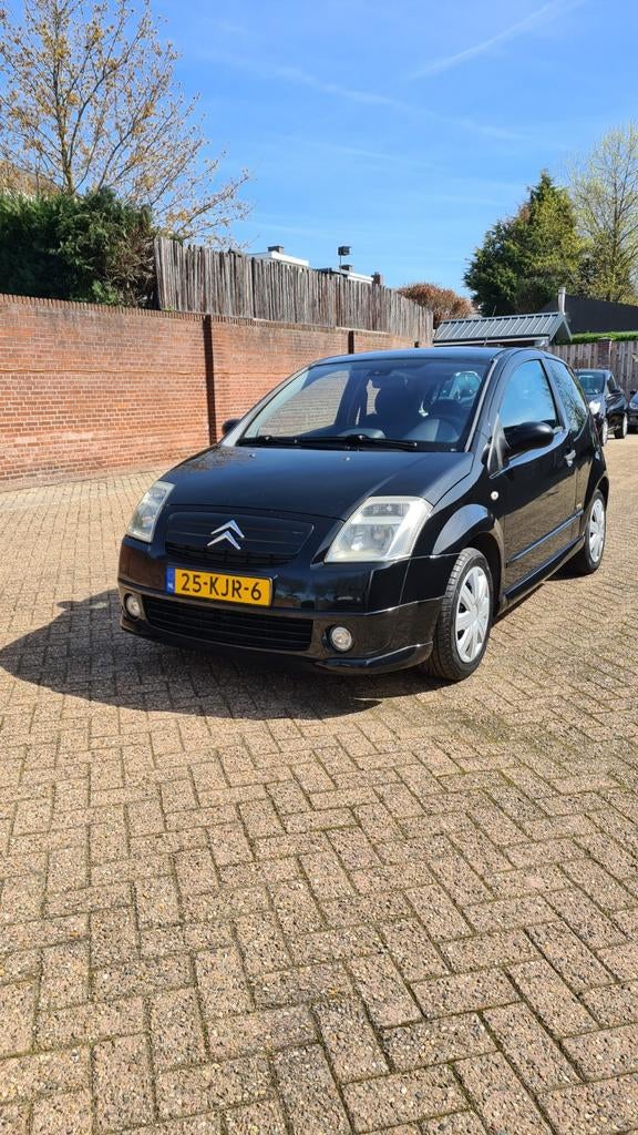 Citroën C2 1.4 I VTR 2005 Groot onderhoud gedaan., Auto's, Citroën, Voorwielaandrijving, Zwart, 4 cilinders, 4 stoelen