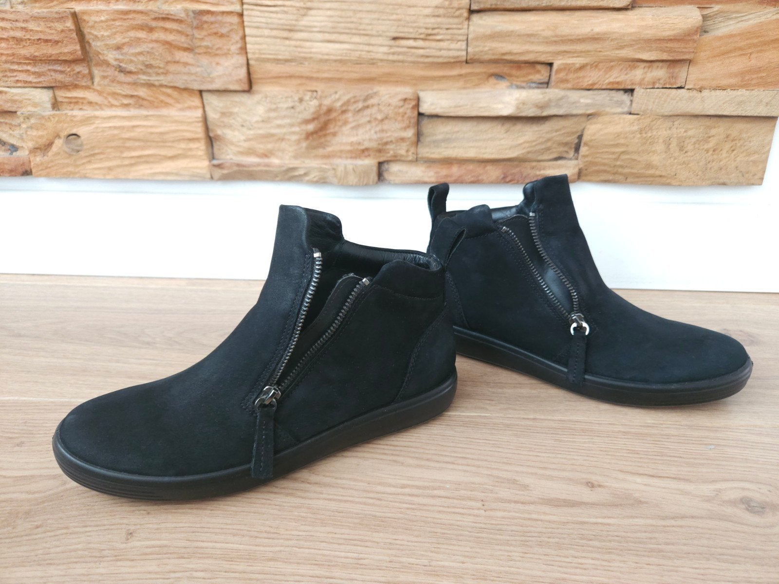 Ecco Soft 7 Maat 39 EXTRA WIDTH enkellaarsjes laarsjes ZGAN!, Kleding | Dames, Ecco, Zwart, Lage of Enkellaarzen, Ophalen of Verzenden