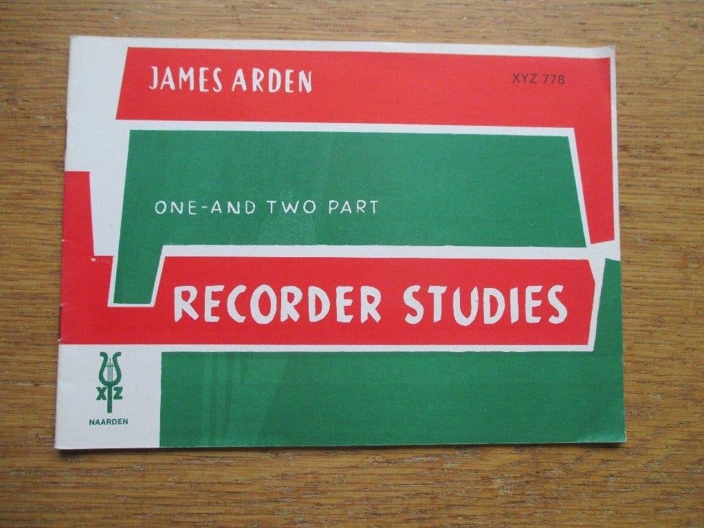 James Arden Recorder Studies - One- and Two Part, Gebruikt, Klassiek, Les of Cursus, Ophalen of Verzenden