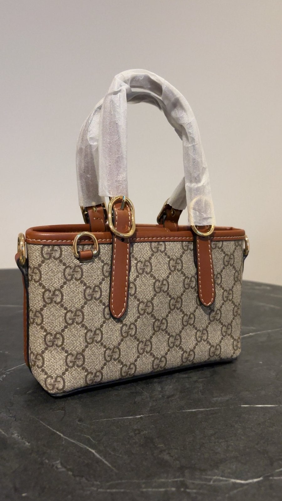 mini gucci bag, Ophalen of Verzenden, Zo goed als nieuw, Zwart, Schoudertasje