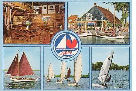 Ansichtkaart 	Balk	De Stipe ANWB Bondszeilschool	5-luik, Verzenden, 1980 tot heden, Gelopen, Friesland