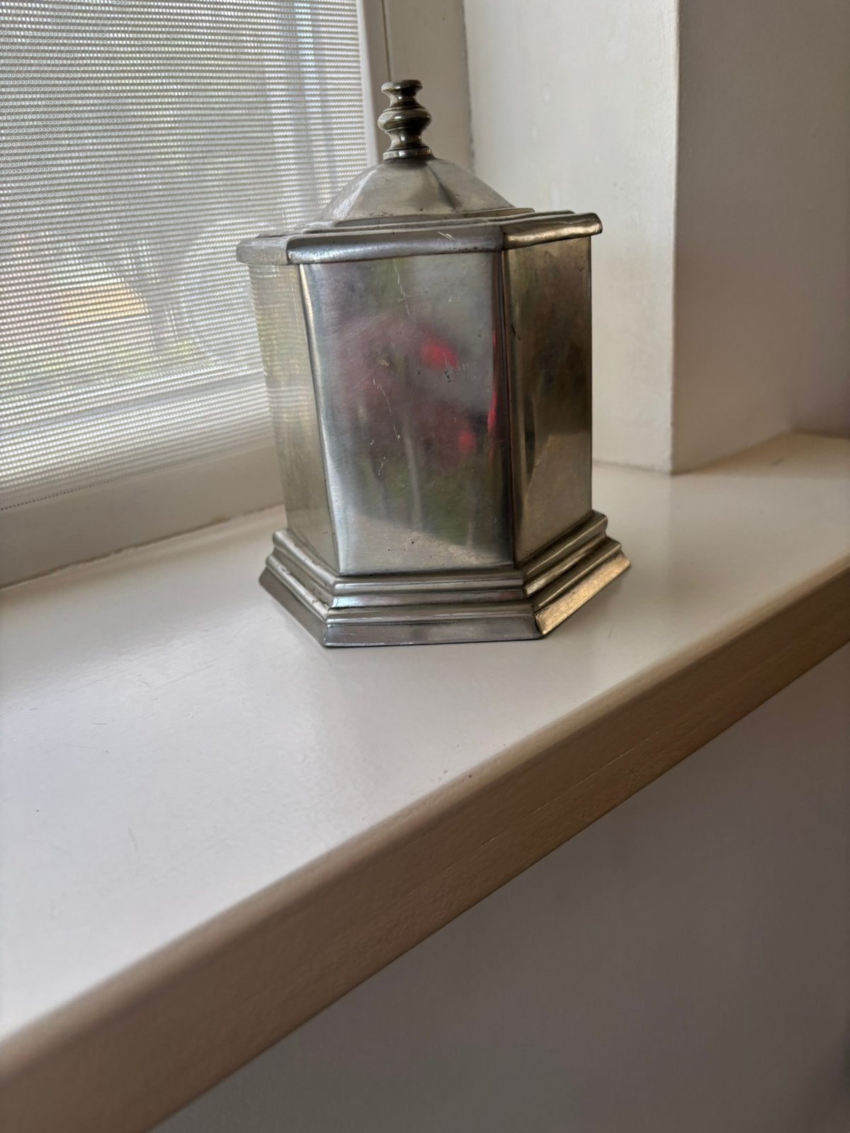 Verzilverde tabakspot, Ophalen of Verzenden, Zilver