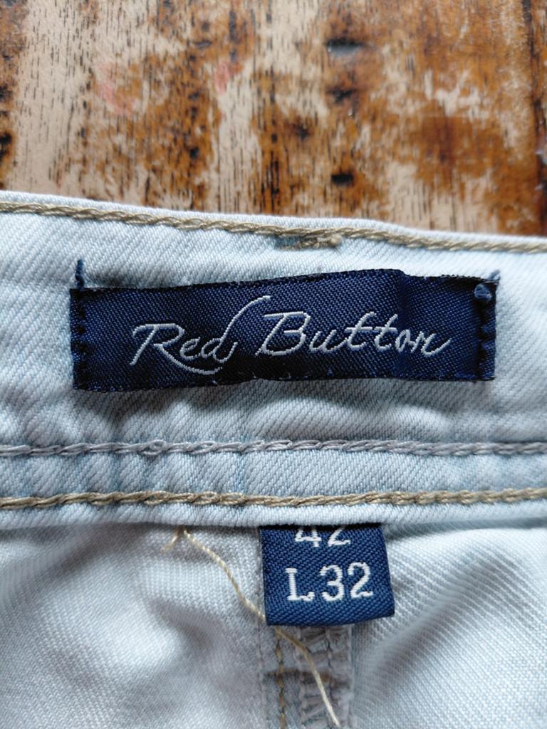 Red Button Jeans Dames - Lichtblauw - Maat 42/L32, Ophalen, Blauw, W33 - W36 (confectie 42/44), Gedragen
