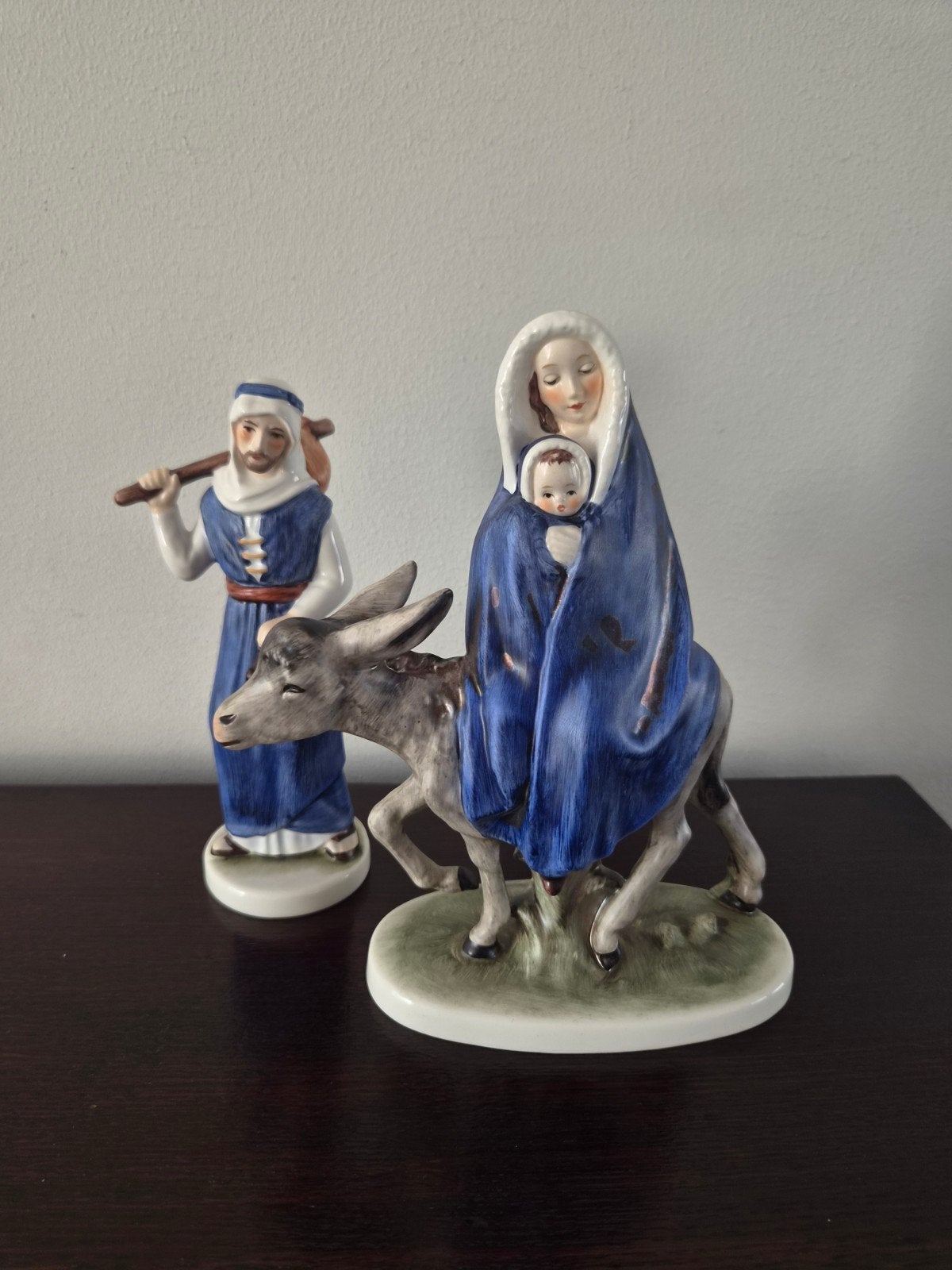 Goebel Beeldjes Jozef en Maria met kindje Jezus op ezel, Ophalen of Verzenden, Nieuw