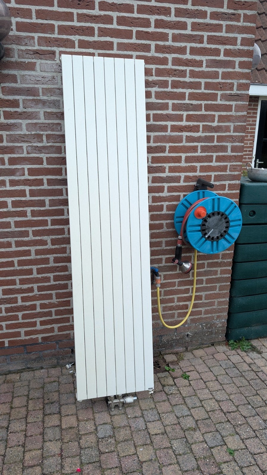 Verticale radiator - Wit - Gebruikt, Ophalen, Gebruikt, Radiator, 60 tot 150 cm