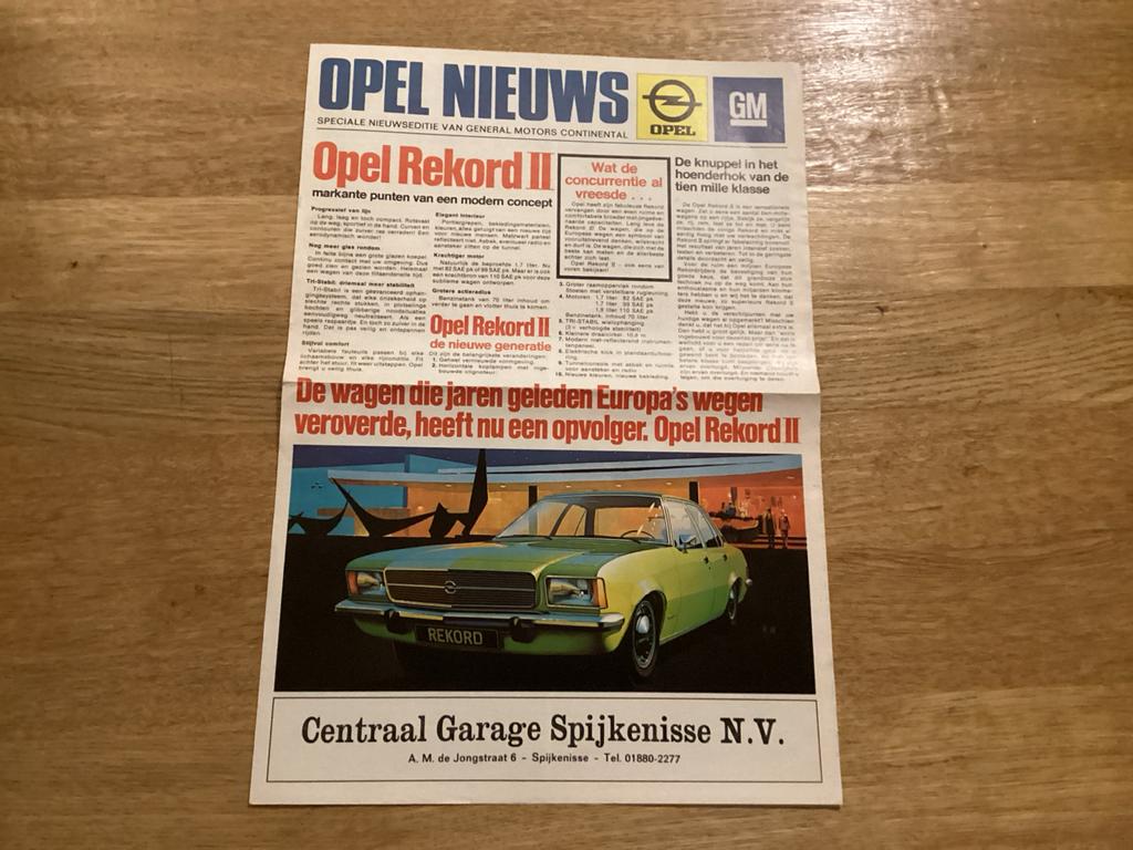Opel Nieuws - Opel Rekord II, Kadett, Manta, Commodore, Ophalen of Verzenden, Gelezen, Opel