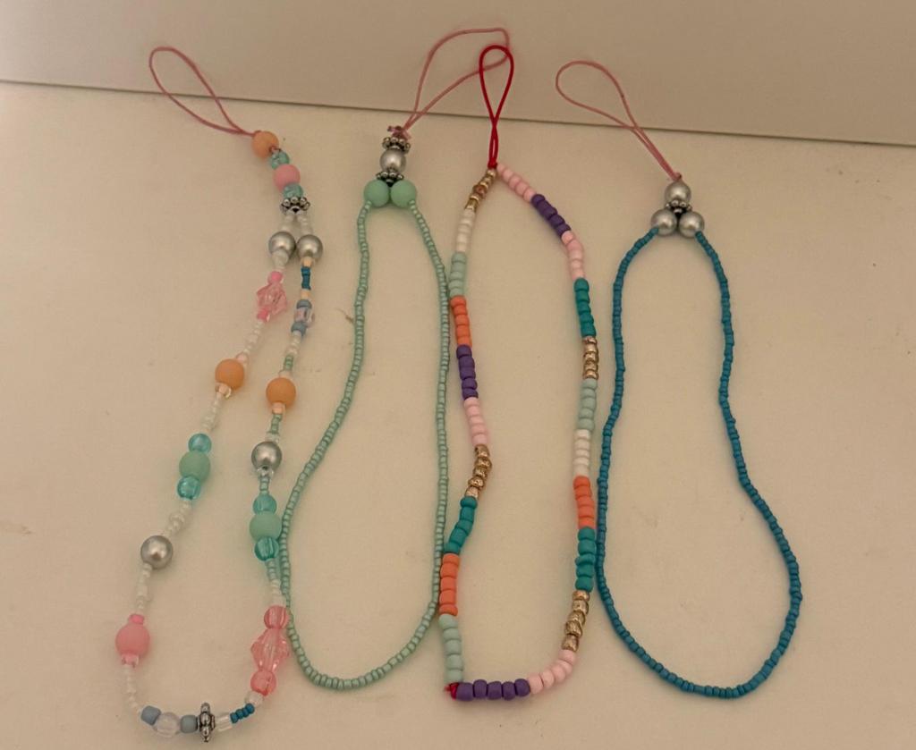 Telefoonkoord met kralen - Phone cord with beads, Ophalen, Nieuw, Overige typen, Apple iPhone