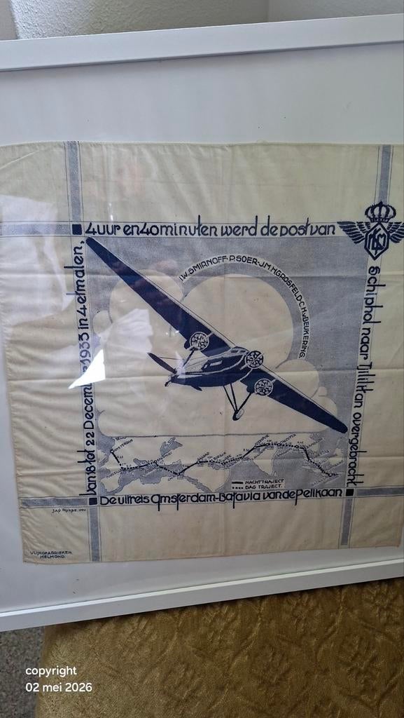 Historische KLM 'Pelikaan' vlucht Amsterdam-Batavia, Verzamelen, Verzenden, Voor 1940, Gebruikt