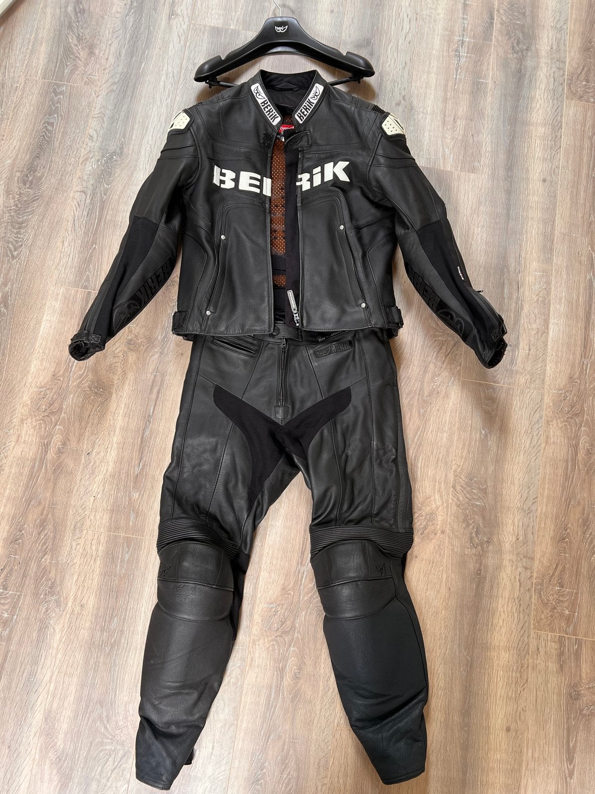 Berik lederen motorpak - 2-delig met wintervoering, maat 52, Ophalen of Verzenden, Tweedehands, Heren, Combipak