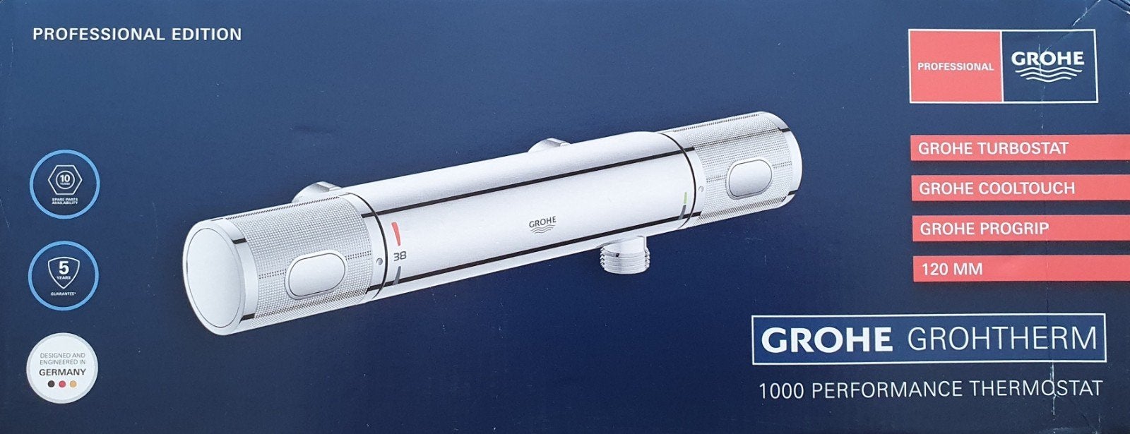 Grohe Grohtherm 1000 Performance douchekraan HOH 12CM NIEUW, Ophalen of Verzenden, Nieuw, Chroom, Kraan
