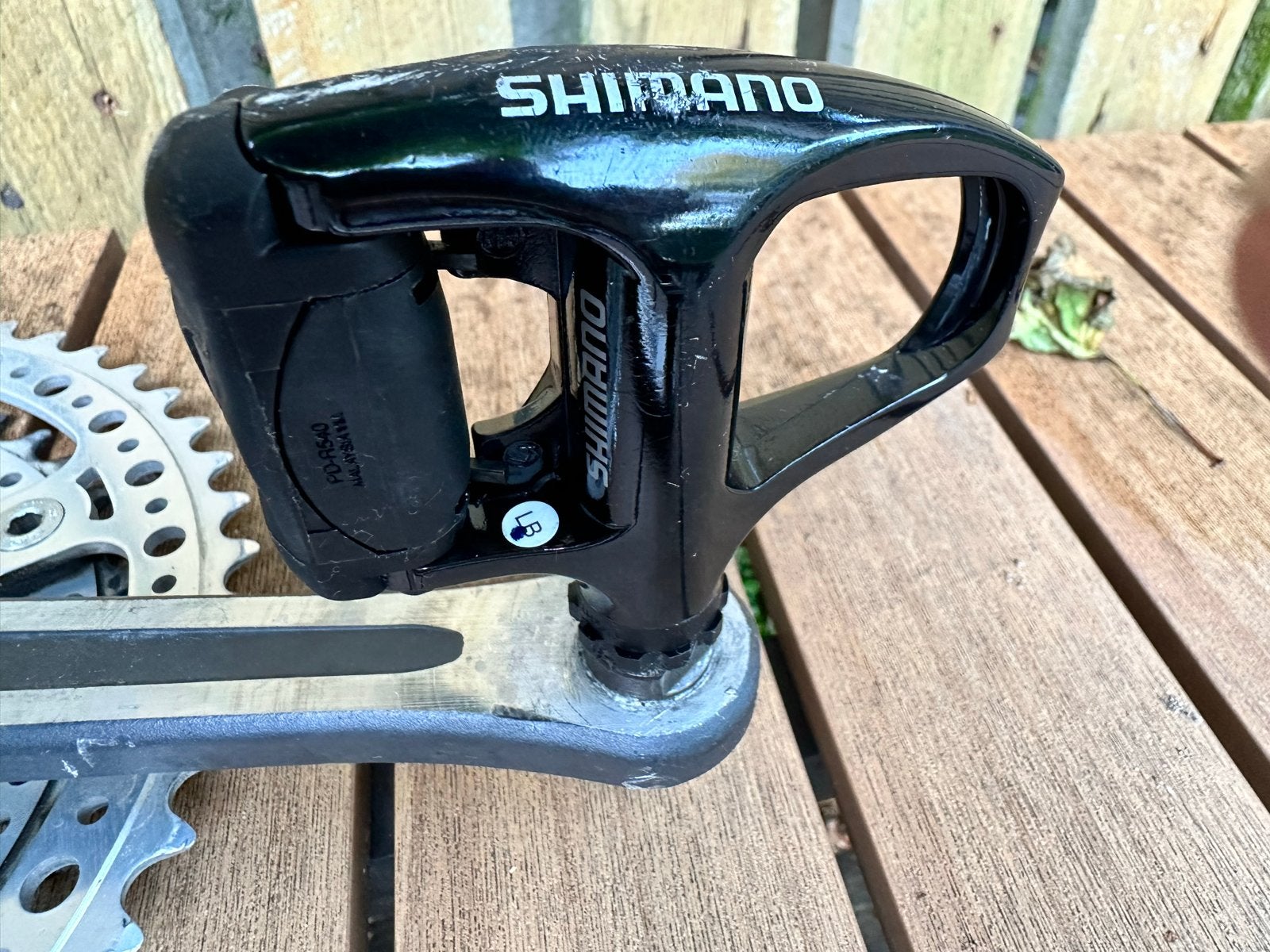 Shimano SPD-SL pedalen met lichte beschadiging, Ophalen of Verzenden, Gebruikt, Crankstel of Pedalen