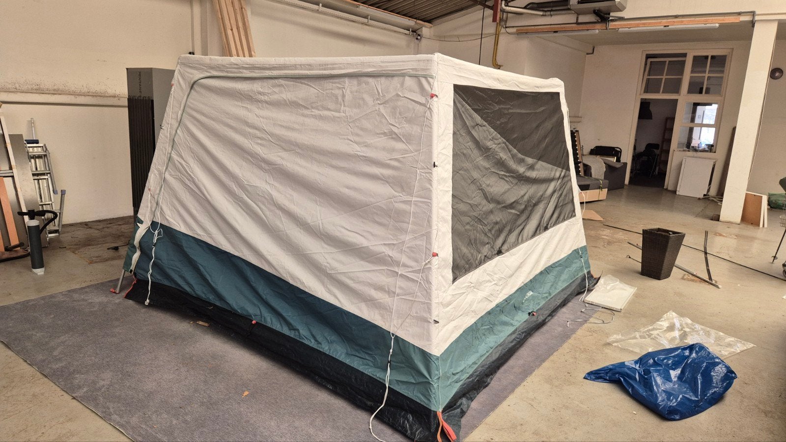 Decathlon Quechua Base Seconds tent zonder draagtas, Caravans en Kamperen, Gebruikt, Tot en met 2, Decathlon Quechua, Ophalen of Verzenden