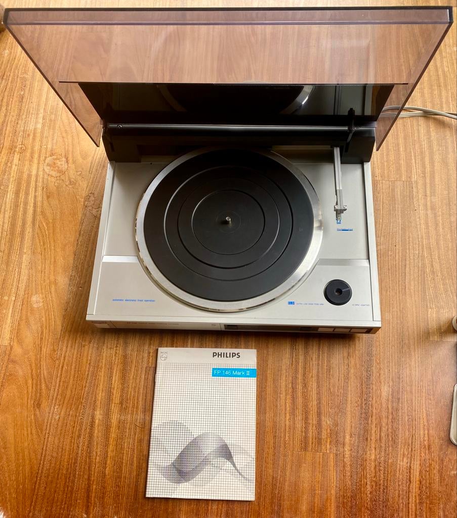 Philips FP146 Mark II Platenspeler met handleiding, Philips, Automatisch, Ophalen of Verzenden, Zo goed als nieuw