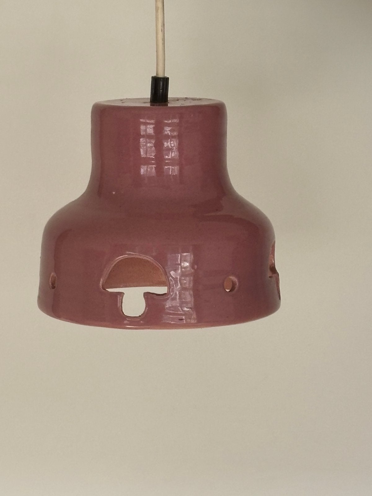 Vintage hanglamp van keramiek, Huis en Inrichting, Lampen | Hanglampen, Ophalen of Verzenden, Zo goed als nieuw, Keramiek
