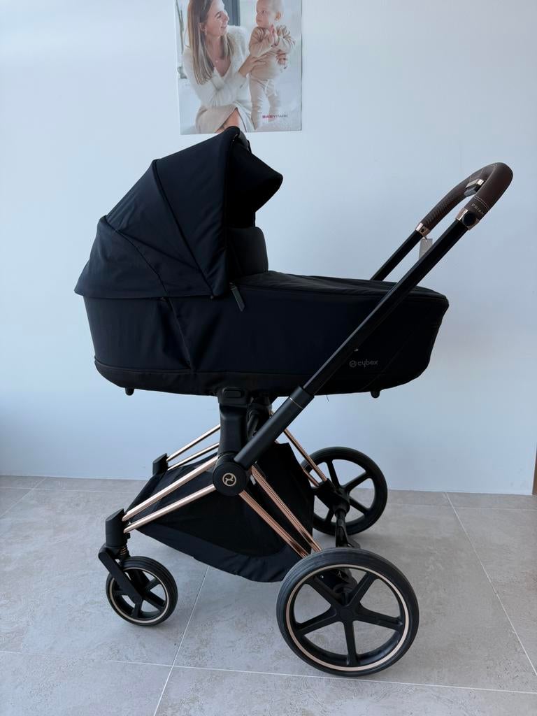 Cybex Priam 4 kinderwagen Rosegold - Black Incl. Voetenzak, Kinderen en Baby's, Buggy's, Ophalen of Verzenden, Zo goed als nieuw