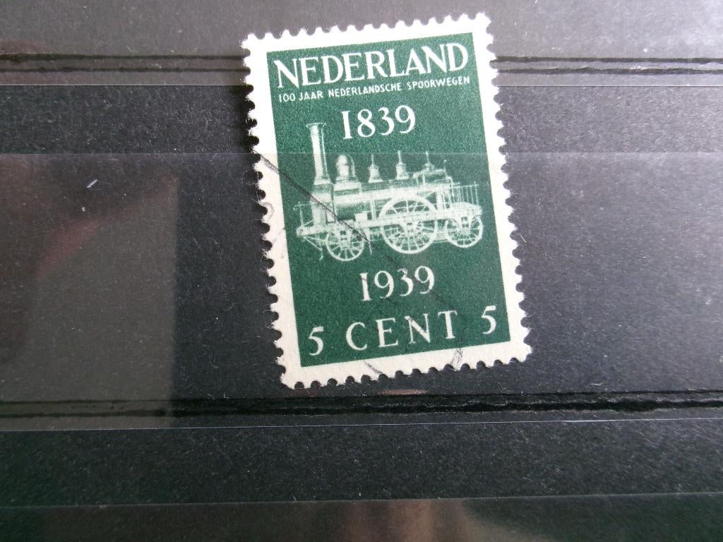 1939 - 100 jaar spoorwegen 5 ct (646b), Verzenden, Gestempeld