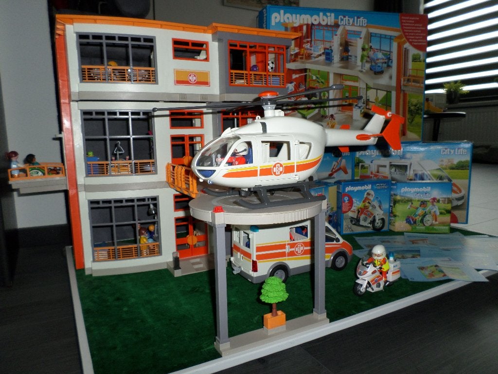 Playmobil ziekenhuis 6657 met heel veel extra's, Kinderen en Baby's, Speelgoed | Playmobil, Ophalen, Zo goed als nieuw, Complete set