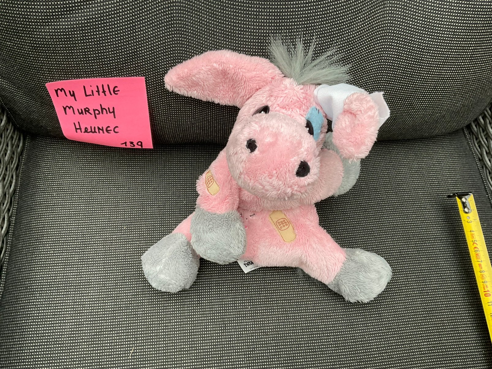 My little murphy ezel knuffel Heunec 20cm, Ophalen, Zo goed als nieuw, Overige typen