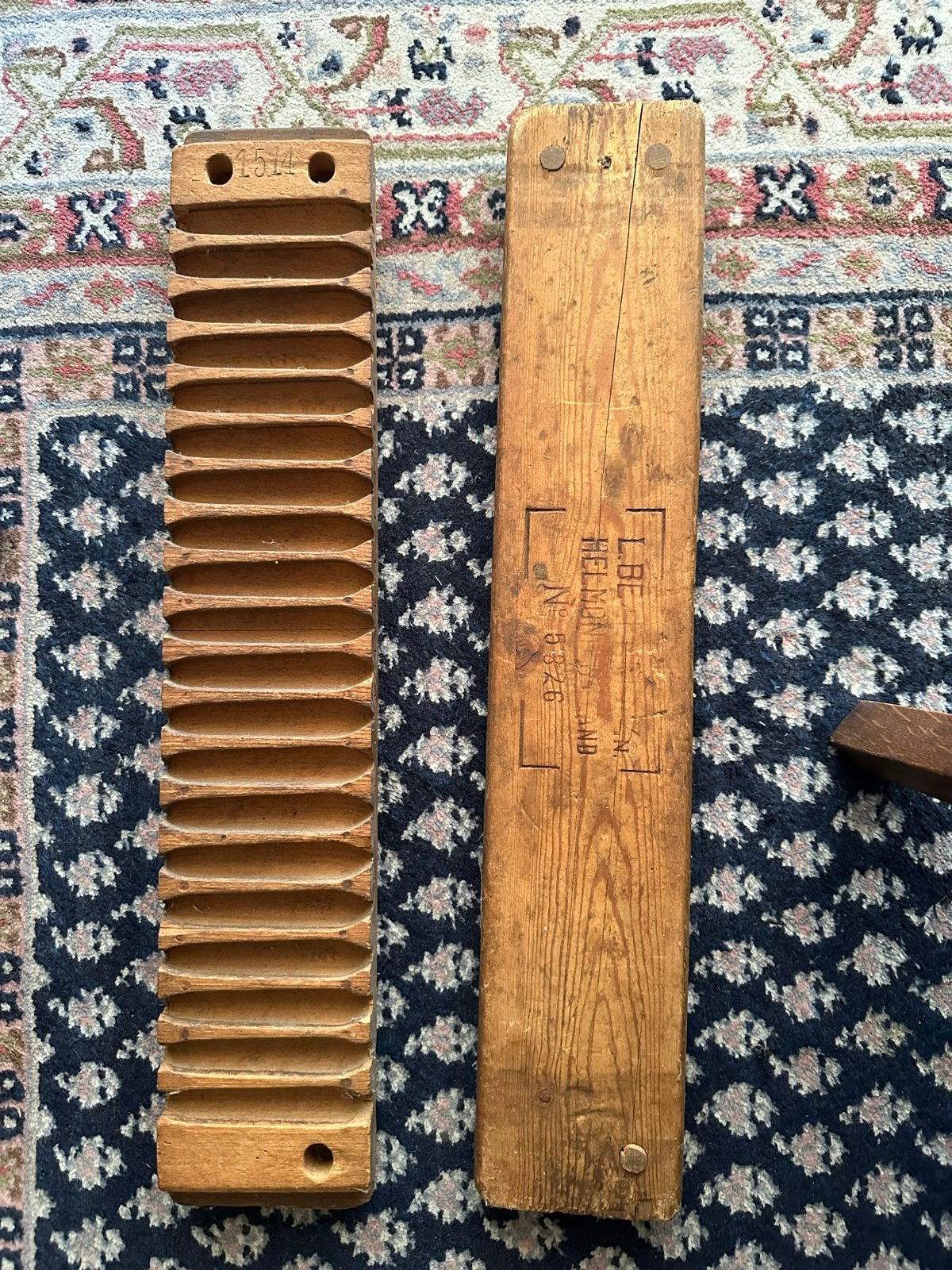 Vintage houten sigarenmal  (2 stuks), Antiek en Kunst, Ophalen